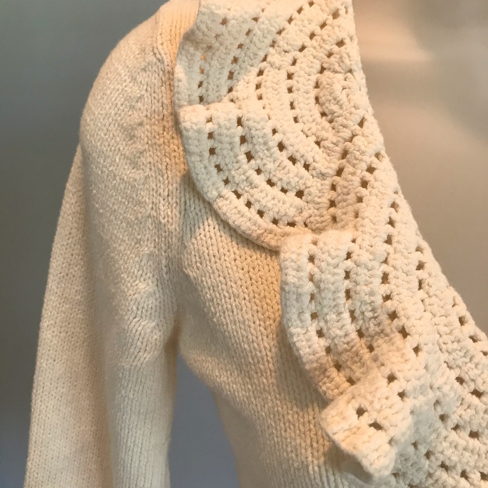 Anthropologie HRW ivory cardigan XS - Picture 3 of 10